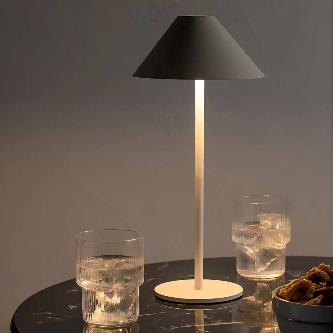 Stornfield | LumiLuxe - Dimmable Nordic Conical LED Table Lamp with Touch Control