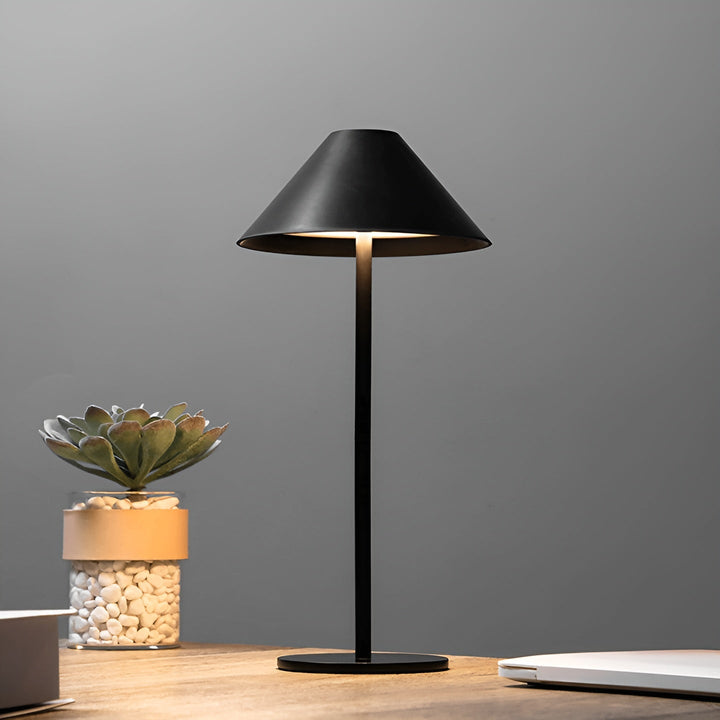 Stornfield | LumiLuxe - Dimmable Nordic Conical LED Table Lamp with Touch Control