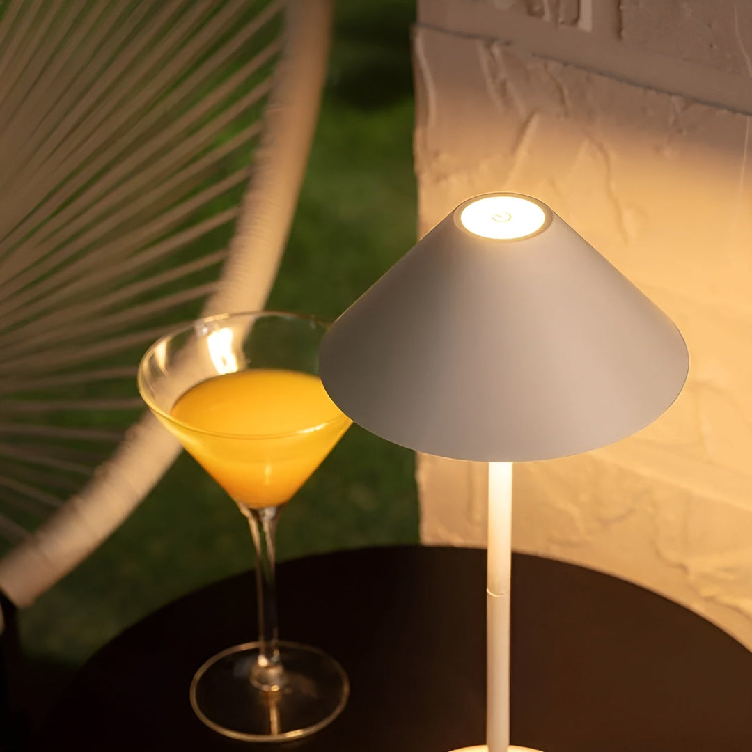 Stornfield | LumiLuxe - Dimmable Nordic Conical LED Table Lamp with Touch Control