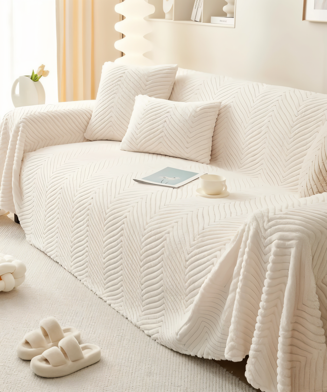 Stornfield | LuxuraWrap Sofa Cover – Non‑Slip Pet‑Friendly Couch Protector