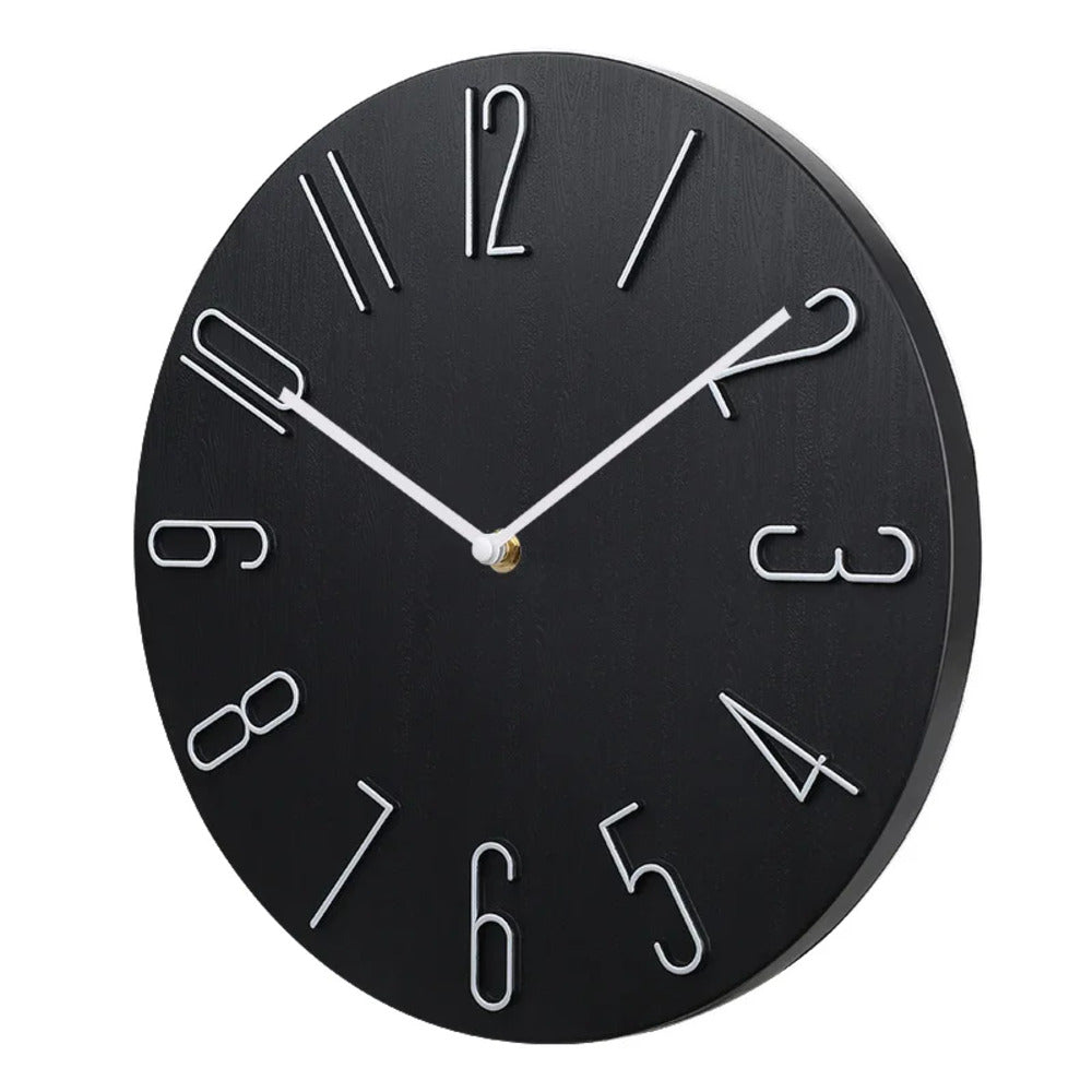 Silencio Modern Silent Wall Clock – Minimalist Design with Quartz Movement | Stornfield
