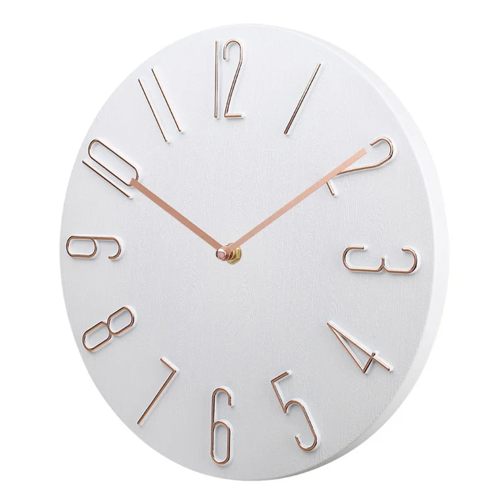 Silencio Modern Silent Wall Clock – Minimalist Design with Quartz Movement | Stornfield