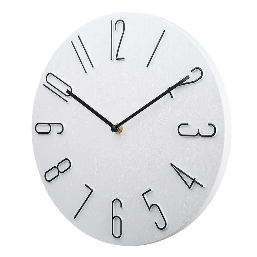 Silencio Modern Silent Wall Clock – Minimalist Design with Quartz Movement | Stornfield