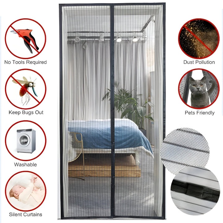 MagniSeal™ Magnetic Door Net Against Insects | Stornfield