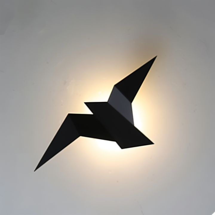 Stornfield | OriTori Wall Sconce - Geometric Origami Bird Wall Lamp - Japanese Style Wall Light Design