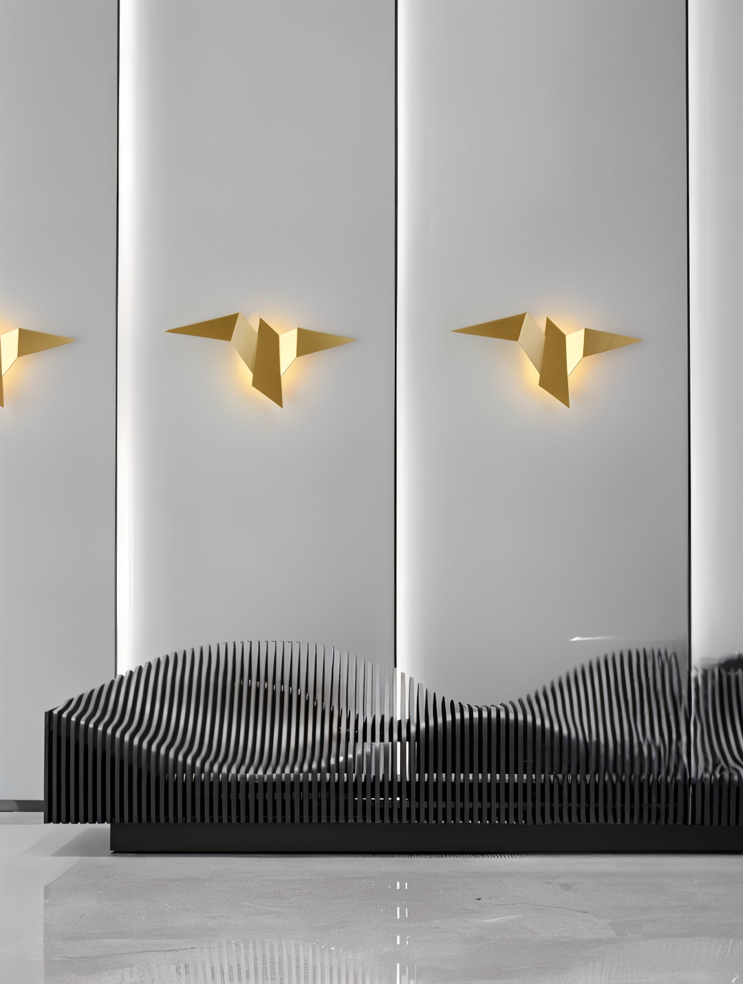 Stornfield | OriTori Wall Sconce - Geometric Origami Bird Wall Lamp - Japanese Style Wall Light Design