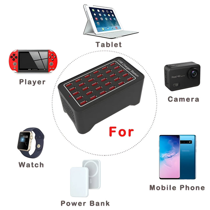 Stornfield | PowerPort Pro 30 - Universal 30-Port Multi-USB Charging Station
