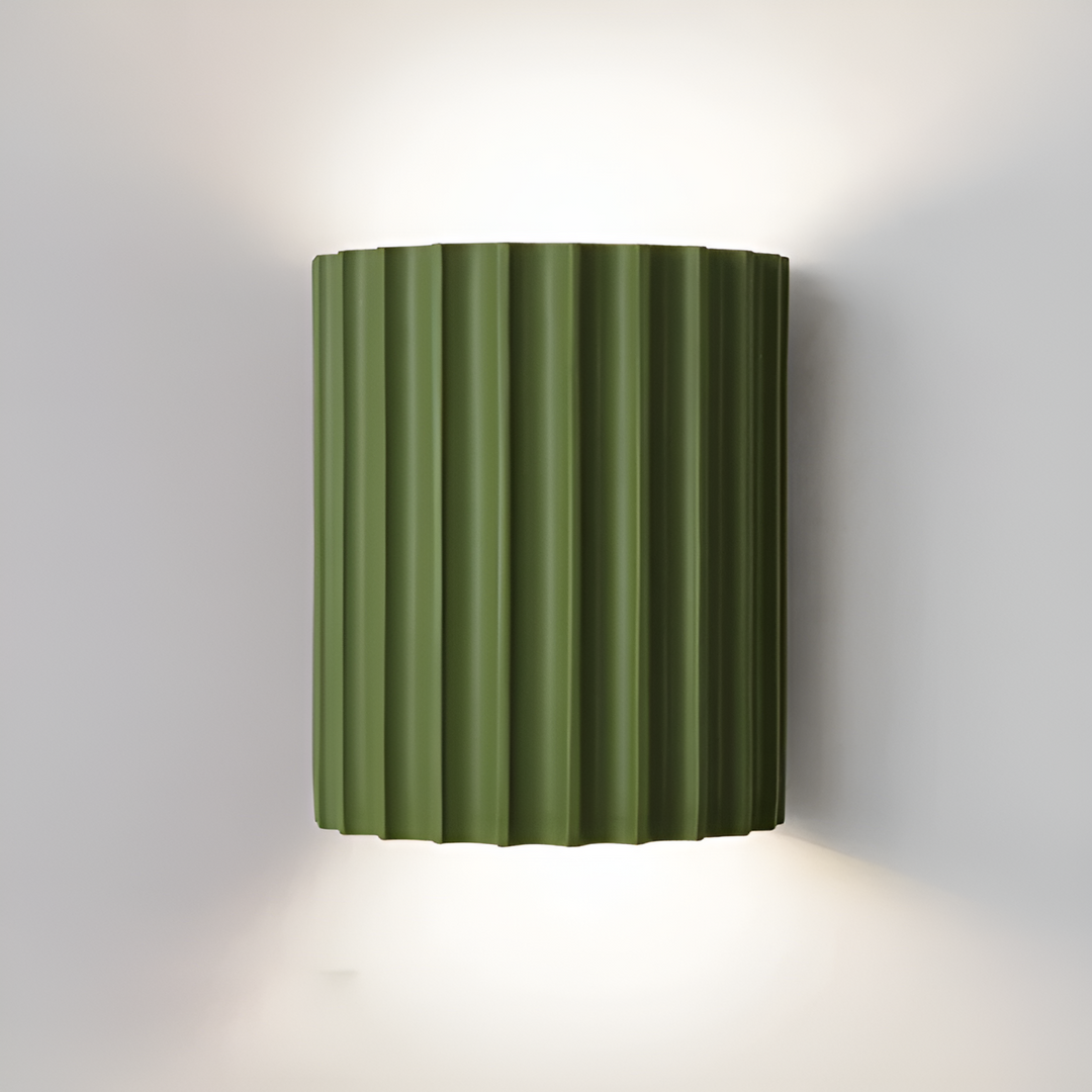 Stornfield | Striped Resin LED Wall Sconce for a Modern Nordic Ambiance