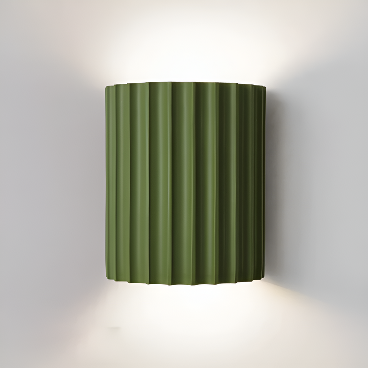 Stornfield | Striped Resin LED Wall Sconce for a Modern Nordic Ambiance