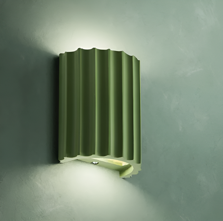 Stornfield | Striped Resin LED Wall Sconce for a Modern Nordic Ambiance