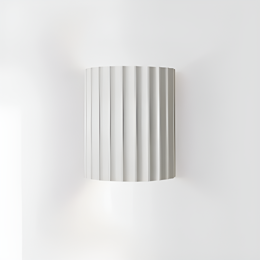 Stornfield | Striped Resin LED Wall Sconce for a Modern Nordic Ambiance