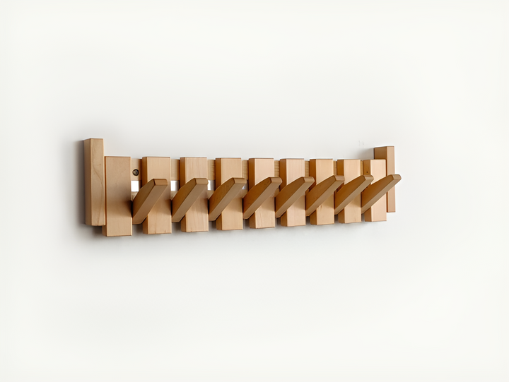 Stornfield | RetroHooks - Wooden Piano Wall Shelf with Magnetic Hooks