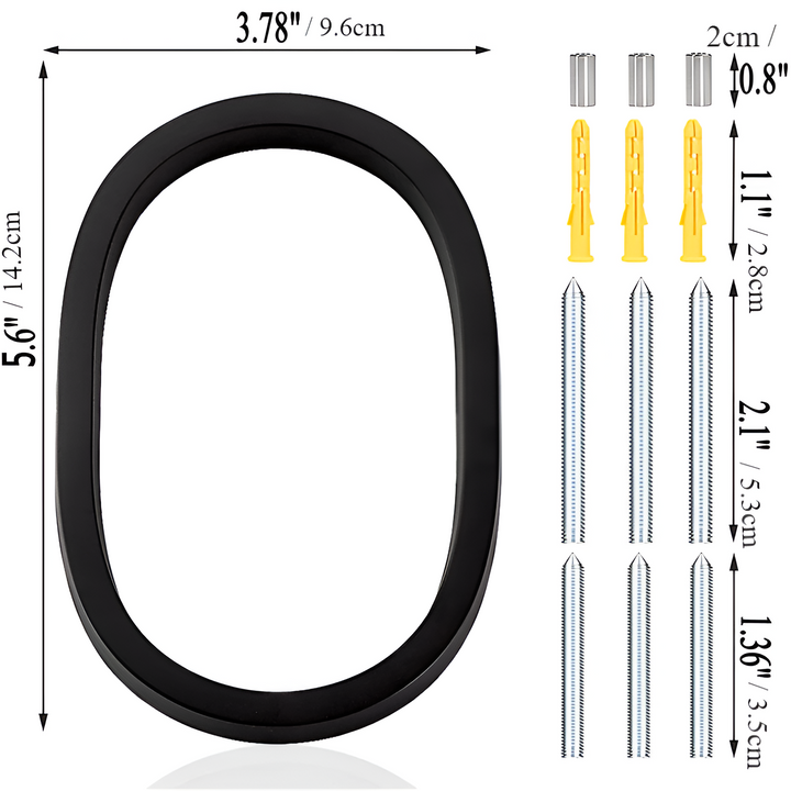 Stornfield | Full Black House Number - Modern House Number - House Number Sign
