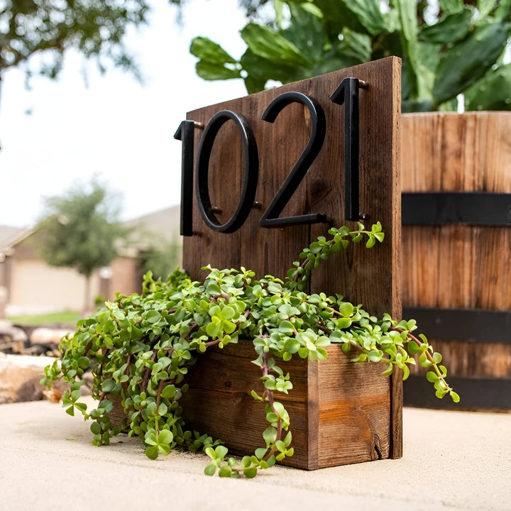 Stornfield | Full Black House Number - Modern House Number - House Number Sign