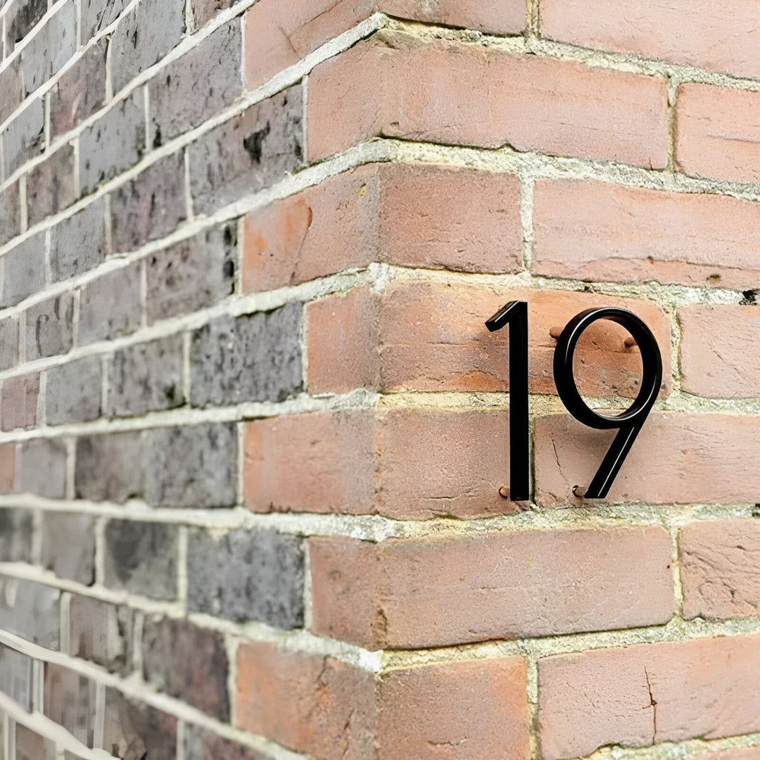 Stornfield | Full Black House Number - Modern House Number - House Number Sign