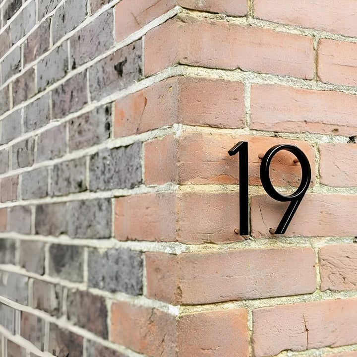 Stornfield | Full Black House Number - Modern House Number - House Number Sign