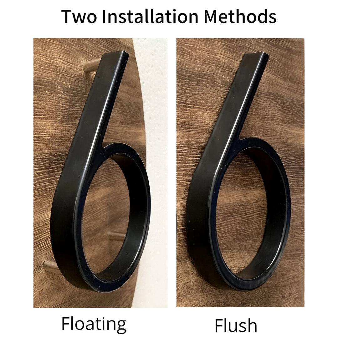 Stornfield | Full Black House Number - Modern House Number - House Number Sign