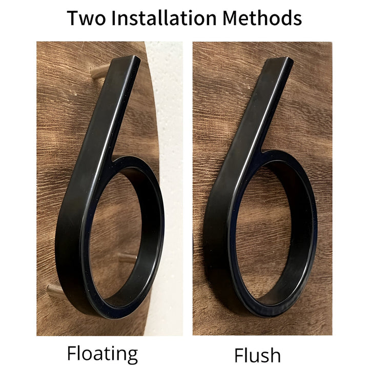 Stornfield | Full Black House Number - Modern House Number - House Number Sign