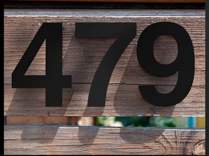 Stornfield | Full Black House Number - Modern House Number - House Number Sign