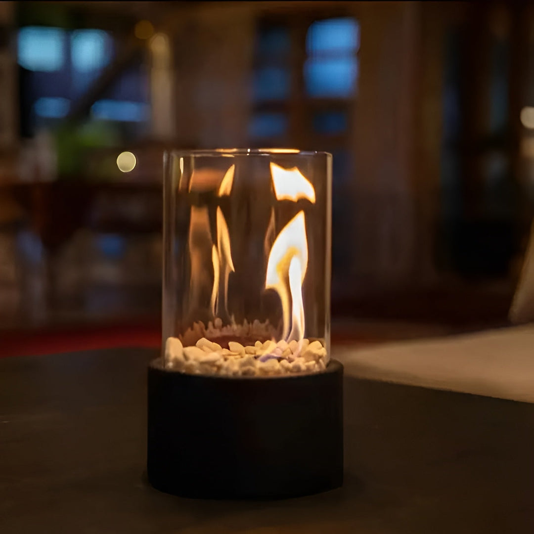 Stornfield | Stylish Black Metal Tabletop Fire Pit