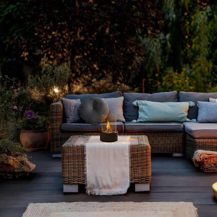 Stornfield | Stylish Black Metal Tabletop Fire Pit
