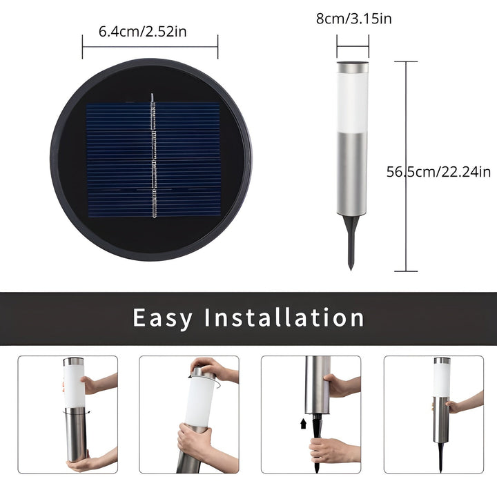 Stornfield | SolarShimmer - Stainless Steel Outdoor Solar Lights
