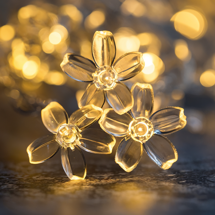 Stornfield | Guirlandes lumineuses scintillantes - Boule décorative, Fleur, Étoile, Flocon de neige Guirlande LED