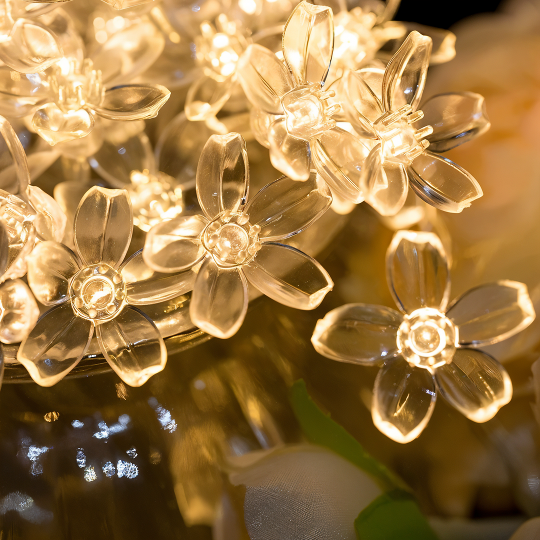 Stornfield | Guirlandes lumineuses scintillantes - Boule décorative, Fleur, Étoile, Flocon de neige Guirlande LED