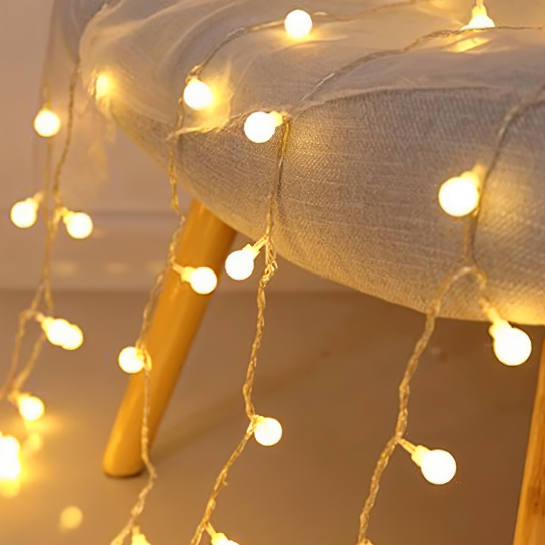 Stornfield | Guirlandes lumineuses scintillantes - Boule décorative, Fleur, Étoile, Flocon de neige Guirlande LED