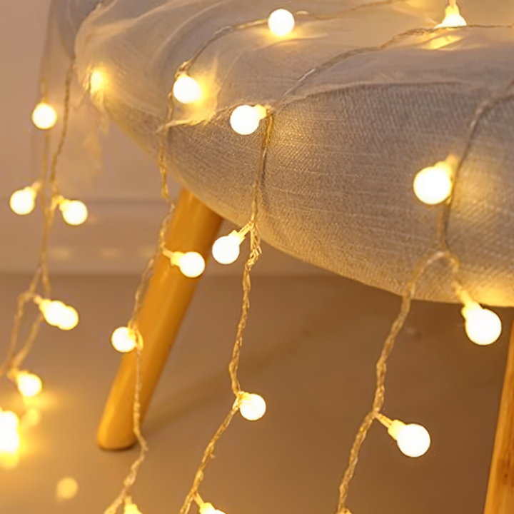 Stornfield | Guirlandes lumineuses scintillantes - Boule décorative, Fleur, Étoile, Flocon de neige Guirlande LED