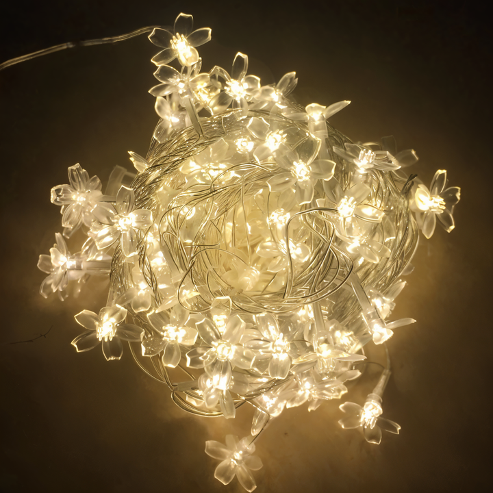 Stornfield | Guirlandes lumineuses scintillantes - Boule décorative, Fleur, Étoile, Flocon de neige Guirlande LED