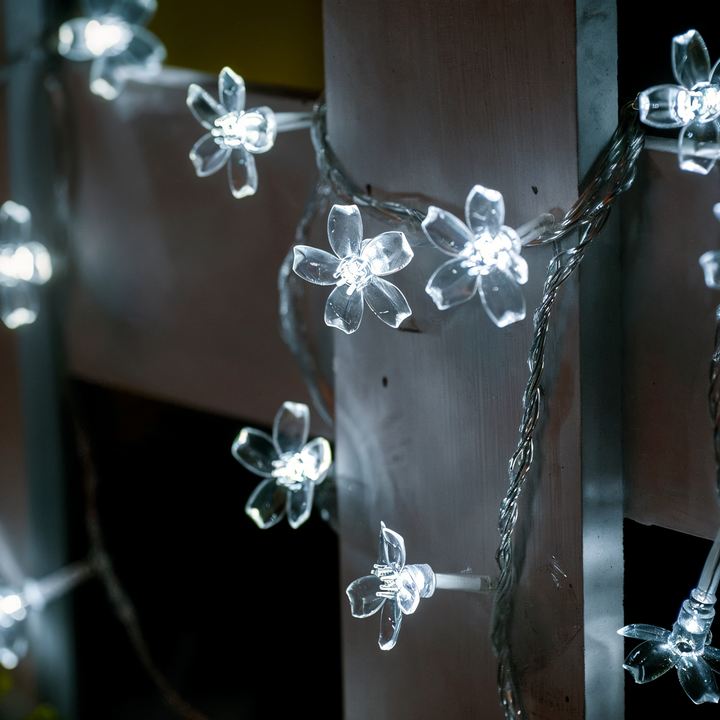 Stornfield | Guirlandes lumineuses scintillantes - Boule décorative, Fleur, Étoile, Flocon de neige Guirlande LED