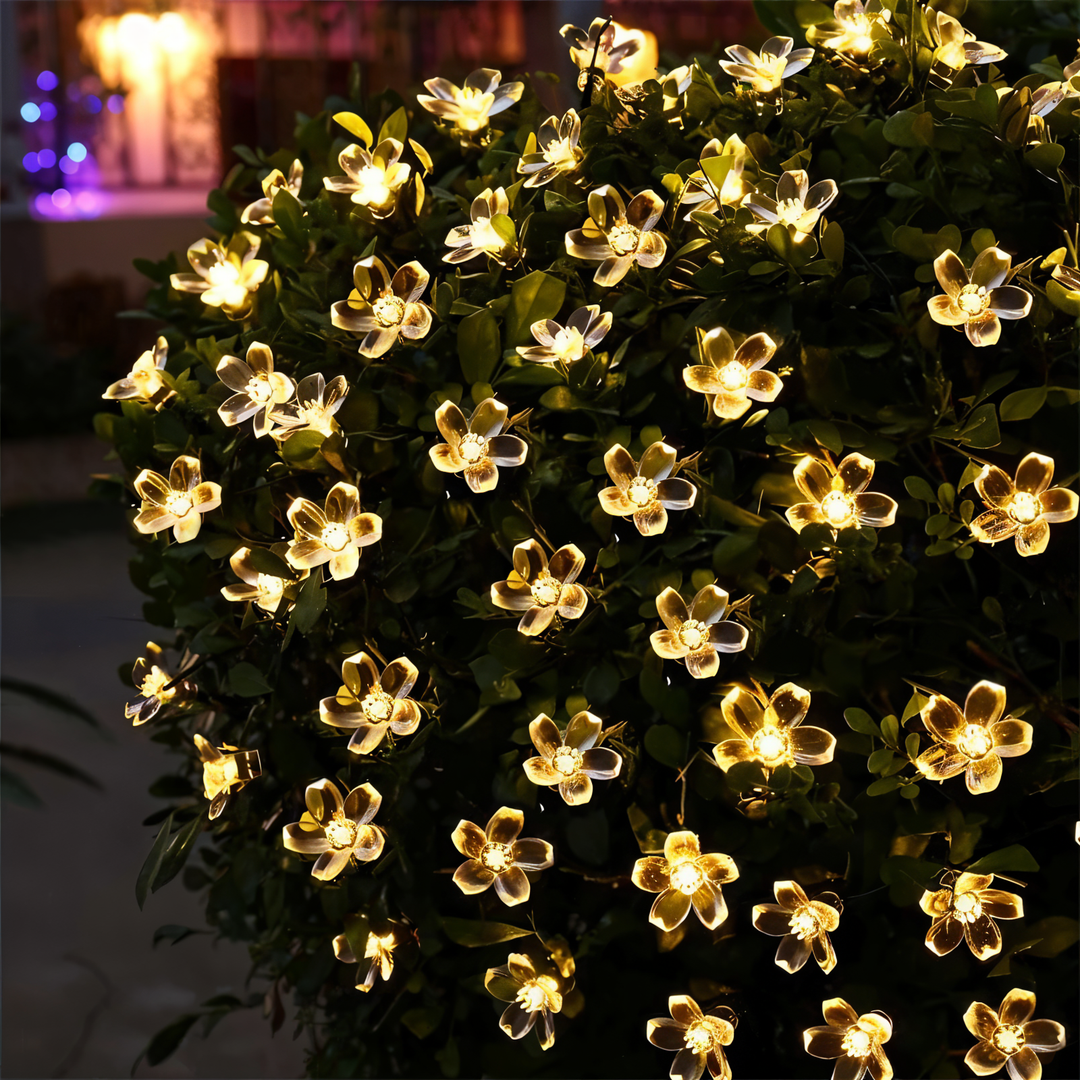 Stornfield | Guirlandes lumineuses scintillantes - Boule décorative, Fleur, Étoile, Flocon de neige Guirlande LED