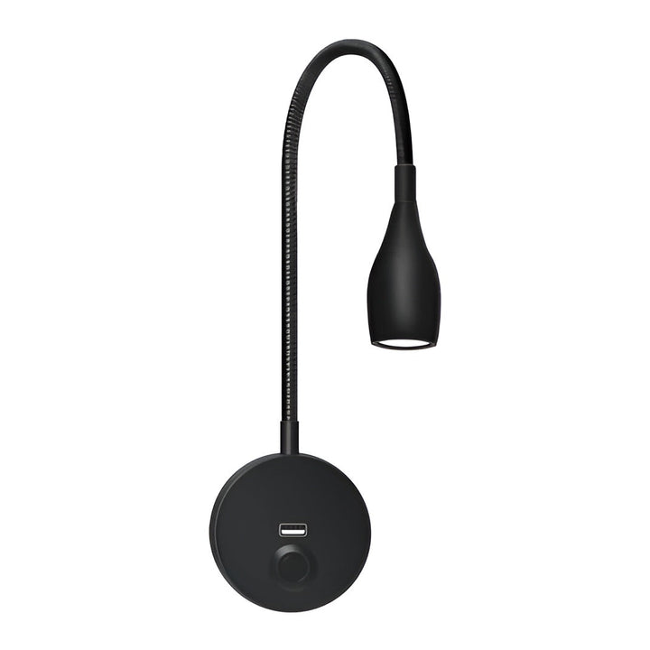 Stornfield | TouchGlow - 2-in-1 Gooseneck Wall Light with USB Charger for Cozy Reading Evenings