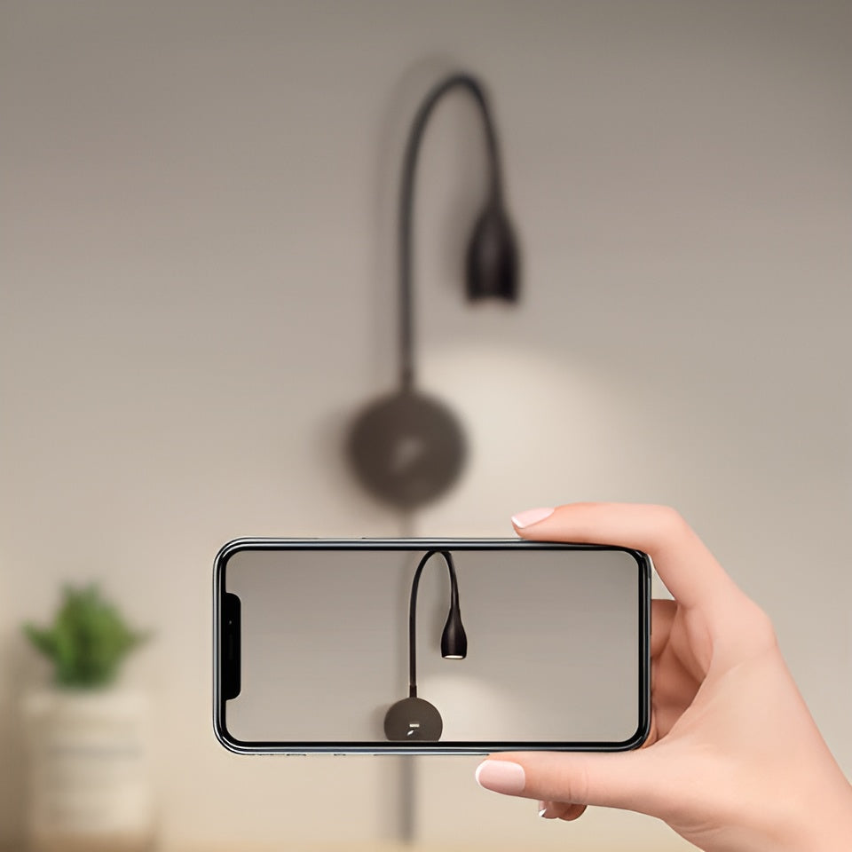 Stornfield | TouchGlow - 2-in-1 Gooseneck Wall Light with USB Charger for Cozy Reading Evenings