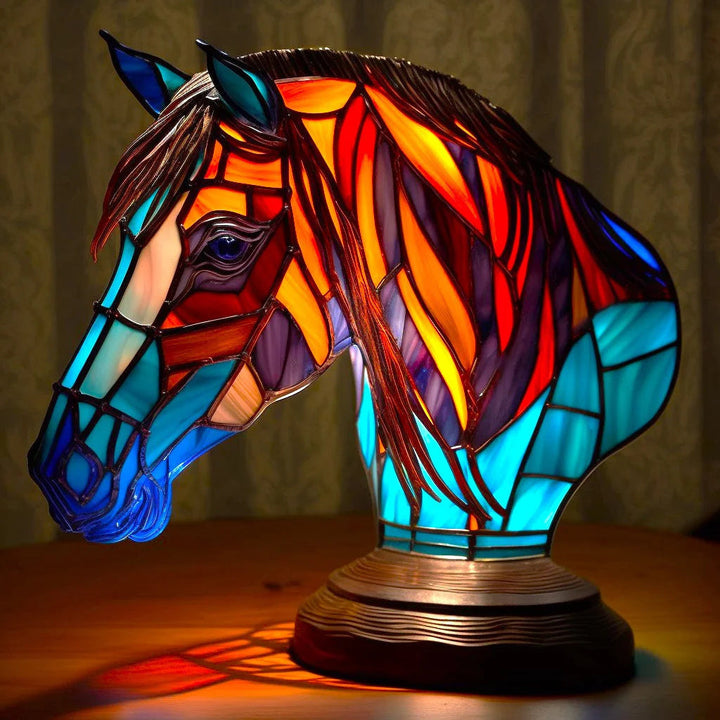 Stornfield | Animal Stained Glass Table Lamp Ornament