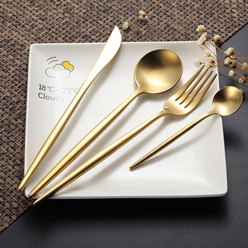Arya Gold Cutlery Set – Elegant Simplicity in Gold | Stornfield