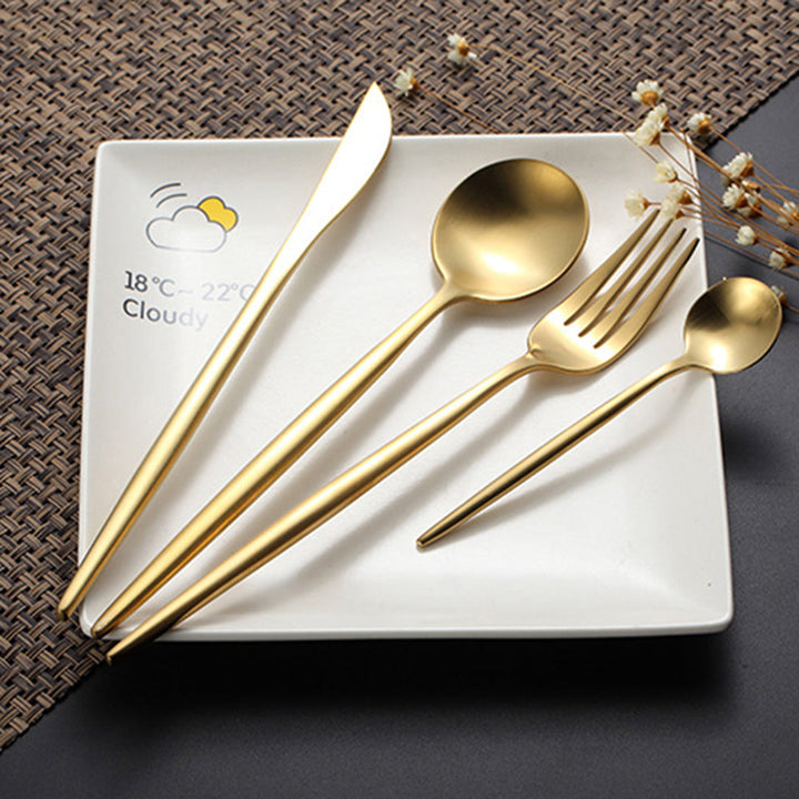 Arya Gold Cutlery Set – Elegant Simplicity in Gold | Stornfield