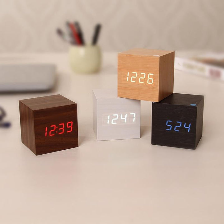 Modern Digital Wood Clock | Stornfield