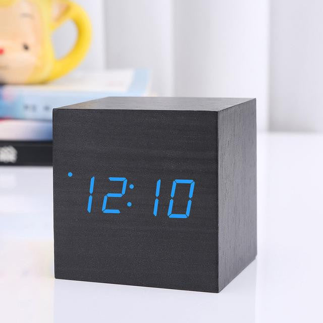 Modern Digital Wood Clock | Stornfield