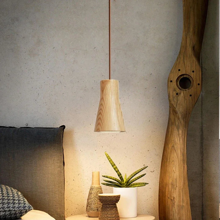 Stornfield | SkandicGlow | Scandinavian Wooden Pendant Light