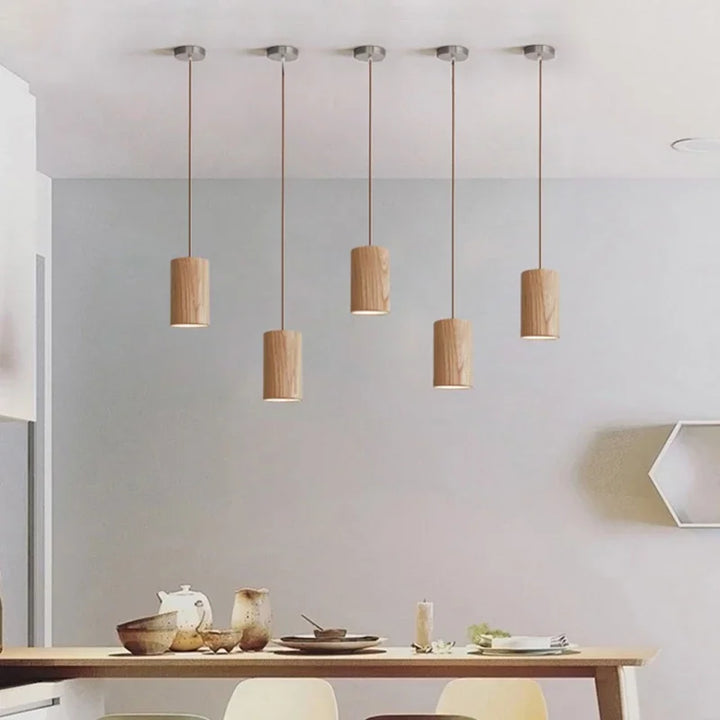 Stornfield | SkandicGlow | Scandinavian Wooden Pendant Light