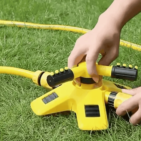 Stornfield | 360° Rotating Lawn Sprinkler | Stable, Multi-Angle Nozzles for Even Coverage in Large Gardens