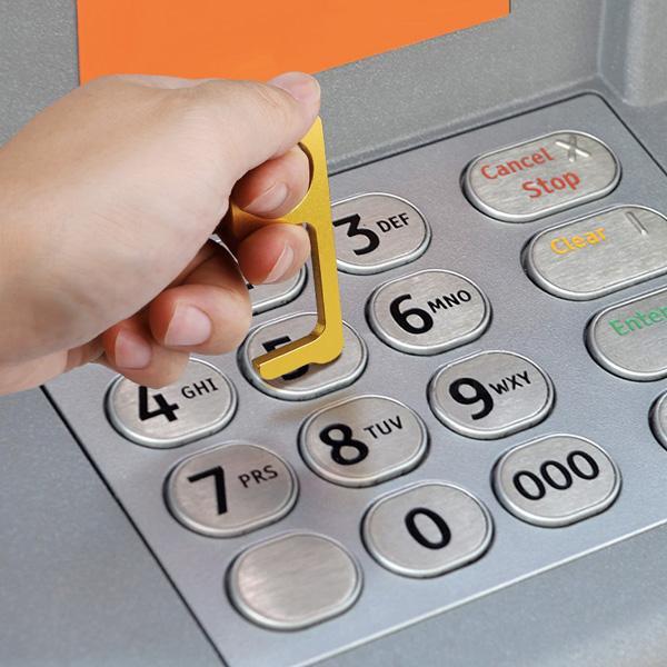 Hygienic Antimicrobial Brass Door Opener & Stylus | Stornfield
