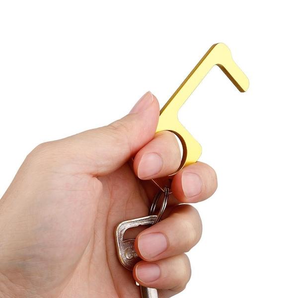 Hygienic Antimicrobial Brass Door Opener & Stylus | Stornfield