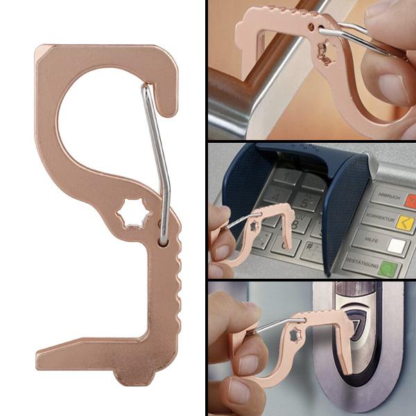 Hygienic Antimicrobial Brass Door Opener & Stylus | Stornfield