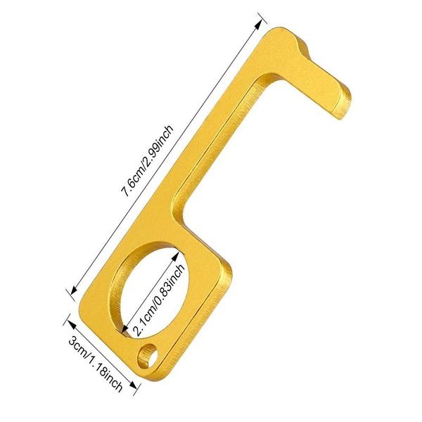 Hygienic Antimicrobial Brass Door Opener & Stylus | Stornfield