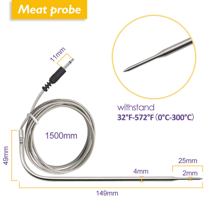 Meat Probe for Thermometer IBT-4XS and IBT-6XS | Stornfield