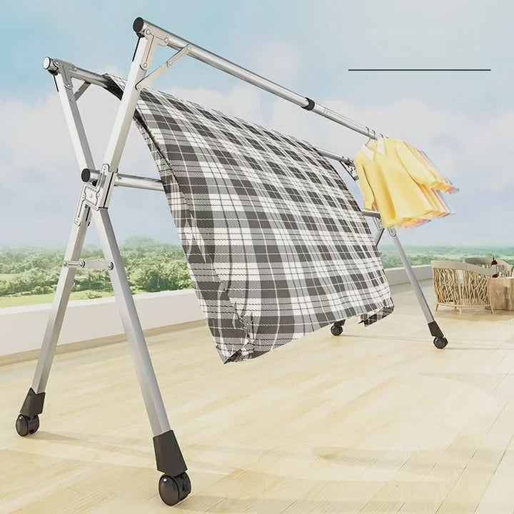 Stornfield | Étagère de séchage pour vêtements intérieure/balcon en acier inoxydable pliable