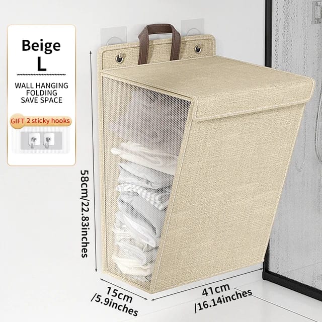 Stornfield | Wall-mounted folding laundry basket